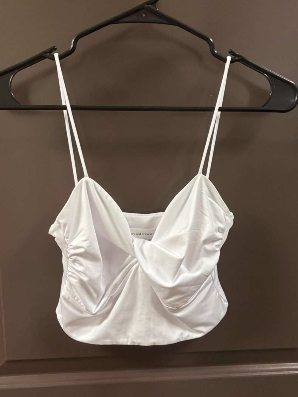 Revolve Lovers and Friends white twist front cami